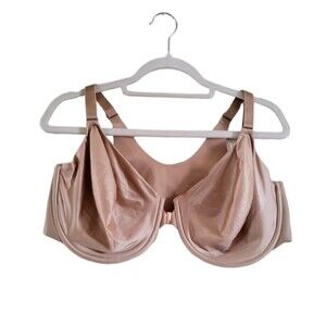 Soma Vanishing 360 Unlined Perfect Coverage Front Close Bra Tan 32B New